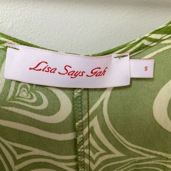 Lisa Says Gah Brat Slime Green Sundress, Small - Picture 15 of 16